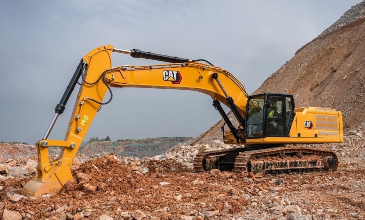 The new Cat® 350 excavator offers best-in-class performance and increased stability.