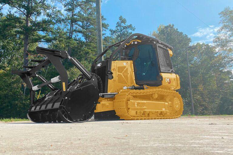The new Cat® D1 Mulcher features a sloped hood for improved visibility and a high performance drivetrain.