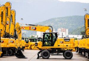 The 50,000th Caterpillar wheeled excavator came off the production line in late June